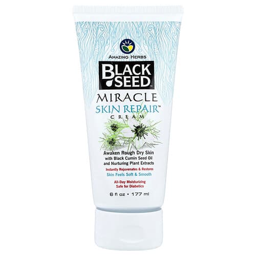 Amazing Herbs, Black Seed Miracle Skin Repair™ Cream, 6 fl oz (177 ml)