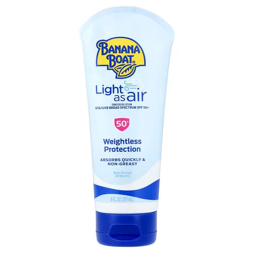 Banana Boat, Light As Air, Sunscreen Lotion, SPF 50+, 6 fl oz (177 ml)