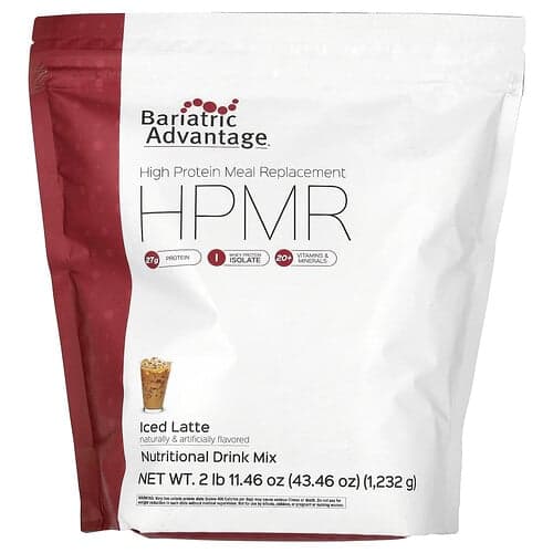 Bariatric Advantage, HPMR, High Protein Meal Replacement, Iced Latte, 2 lb 11.46 oz (1,232 g)