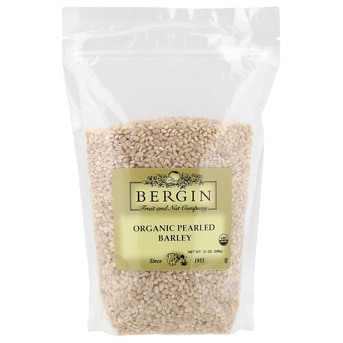 Bergin Fruit and Nut Company, Organic Pearled Barley, 21 oz (596 g)