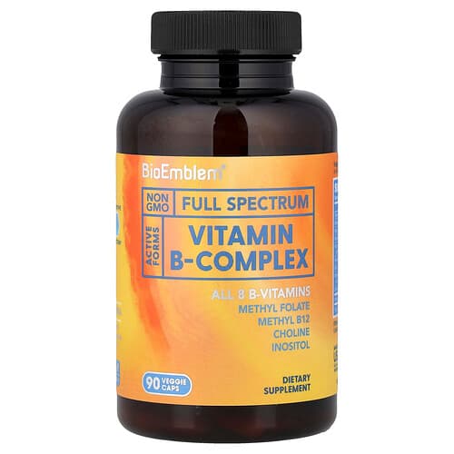 BioEmblem, Vitamin B-Complex, 90 Veggie Caps