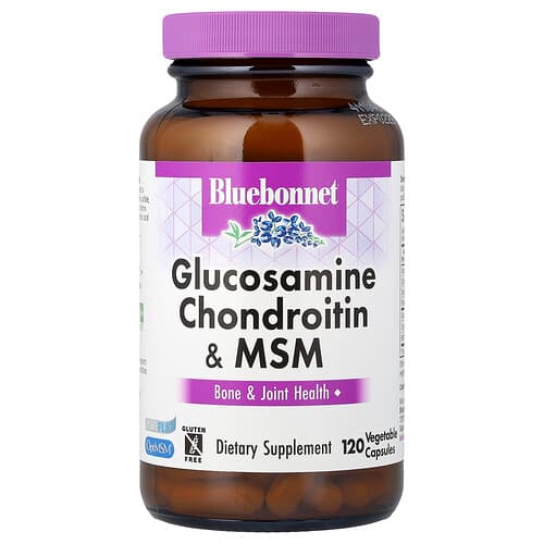 Bluebonnet Nutrition, Glucosamine Chondroitin & MSM, 120 Vegetable Capsules