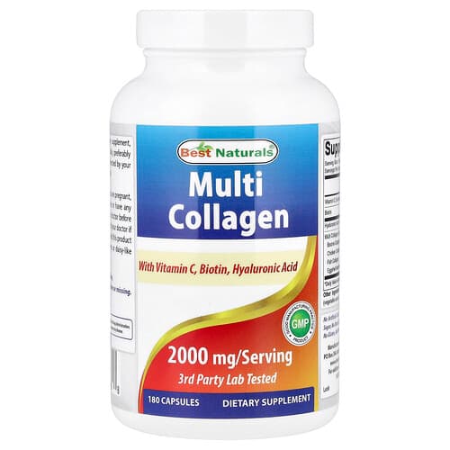Best Naturals, Multi Collagen, 180 Capsules
