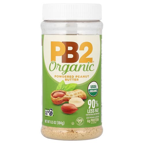PB2 Foods, Organic Powdered Peanut Butter, 6.5 oz (184 g)