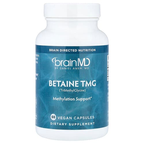 BrainMD, Betaine TMG, 60 Vegan Capsules (500 mg per Capsule)