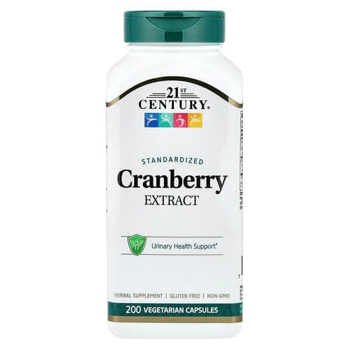 21st Century, Cranberry Extract, Standardized, 200 Vegetarian Capsules
