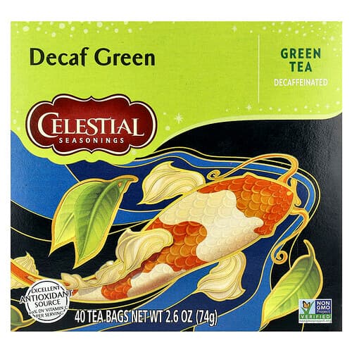 Celestial Seasonings, Green Tea, Decaf, 40 Tea Bags, 2.6 oz (74 g)