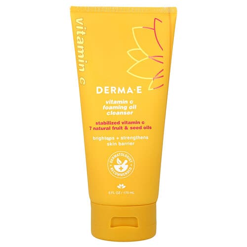 DERMA E, Vitamin C Foaming Oil Cleanser, 6 fl oz (175 ml)