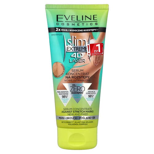 Eveline Cosmetics, Slim Extreme 4D Laser, Stretch Mark Serum, 5.28 fl oz (150 ml)