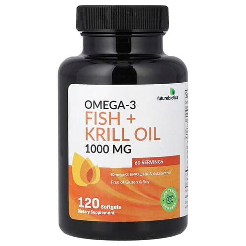 Futurebiotics, Omega-3, Fish + Krill Oil, 120 Softgels