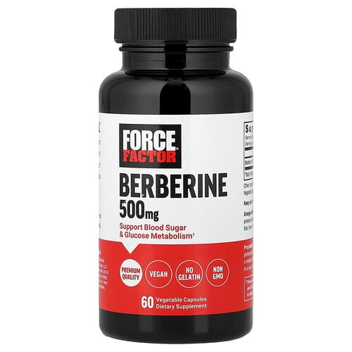 Force Factor, Berberine , 500 mg , 60 Vegetable Capsules