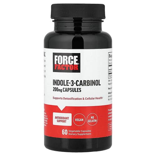 Force Factor, Idole-3-Carbinol, 200 mg, 60 Vegetable Capsules