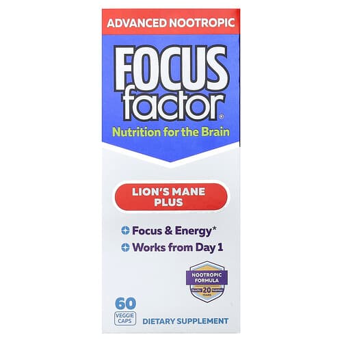 Focus Factor, Lion's Mane Plus, 60 Veggie Caps