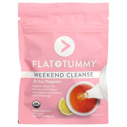 Flat Tummy, Weekend Cleanse, 8 Tea Bags, 0.41 oz (11.6 g)