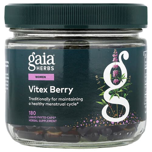 Gaia Herbs, Women, Vitex Berry, 180 Liquid Phyto-Caps® (500 mg per Capsules)