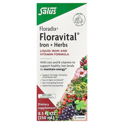 Floradix, Floravital® Iron + Herbs, 8.5 fl oz (250 ml)