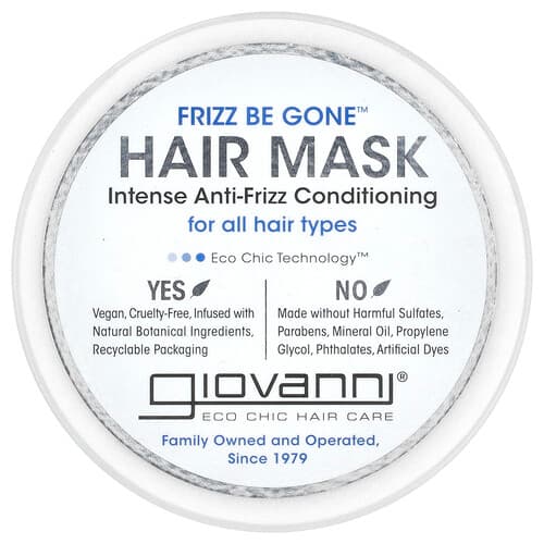 Giovanni, Frizz Be Gone™, Hair Mask, Intense Anti-Frizz Conditioning, 10 fl oz (295 ml)