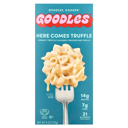Goodles, Here Comes Truffle, Creamy Truffle Cheddar and Shells, 6 oz (170 g)