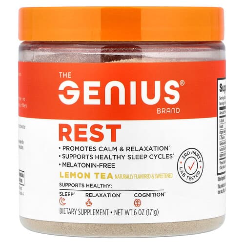 The Genius Brand, Rest, Lemon Tea, 6 oz (171 g)