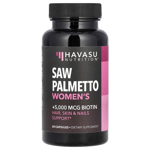 Havasu Nutrition, Saw Palmetto Women's + Biotin, 60 Capsules