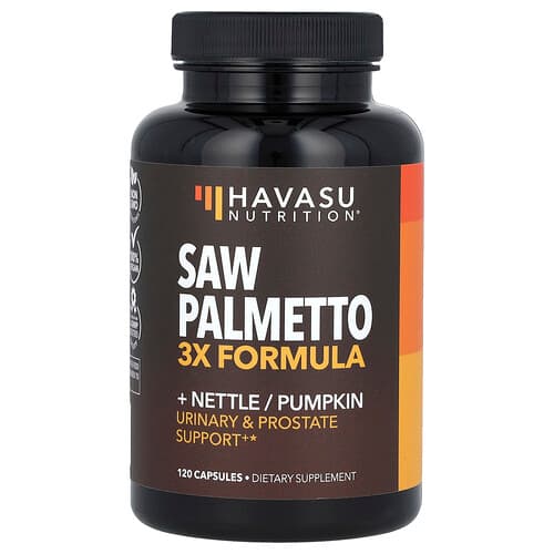 Havasu Nutrition, Saw Palmetto, 3x Formula + Nettle / Pumpkin, 120 Capsules
