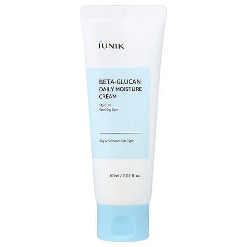iUNIK, Beta-Glucan Daily Moisture Cream, Dry & Sensitive Skin Type, 2.02 fl oz (60 ml)