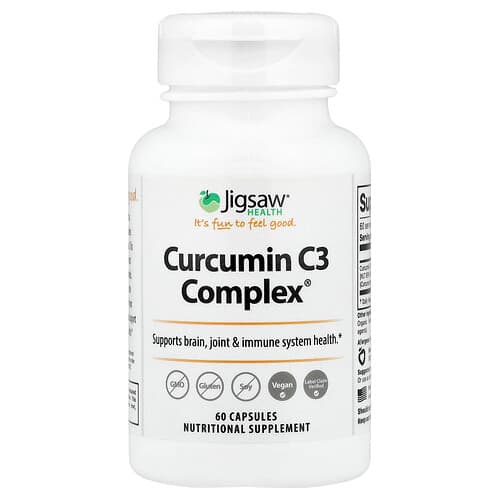Jigsaw Health, Curcumin C3 Complex®, 60 Capsules (500 mg per Capsule)