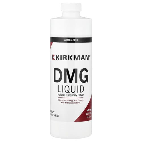 Kirkman Labs, DMG Liquid, Natural Raspberry, 16 fl oz (473 ml)