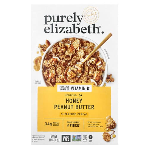 Purely Elizabeth, Superfood Cereal, Honey Peanut Butter, 11 oz (312 g)