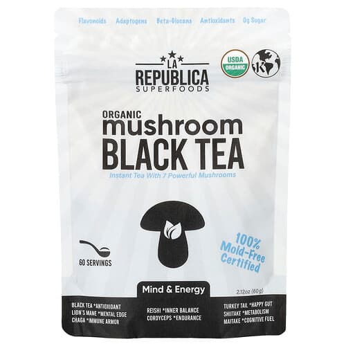 La Republica, Organic Mushroom Black Tea, 2.12 oz (60 g)
