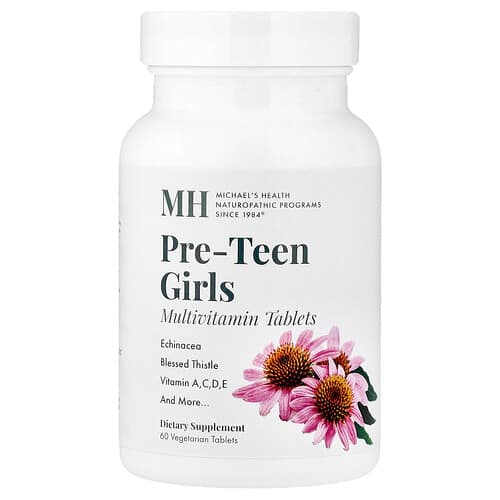 Michael's Health, Pre-Teen Girls Multivitamin, 60 Vegetarian Tablets
