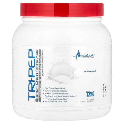 Metabolic Nutrition, Tri-Pep®, Branched Chain Amino Acid, Unflavored, 400 g