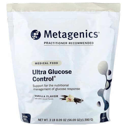 Metagenics, Ultra Glucose Control®, Medical Food, Vanilla, 3 lbs 8.09 oz, (1,590 g)