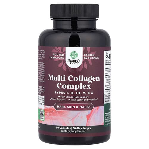 Nature's Craft, Multi Collagen Complex, 90 Capsules