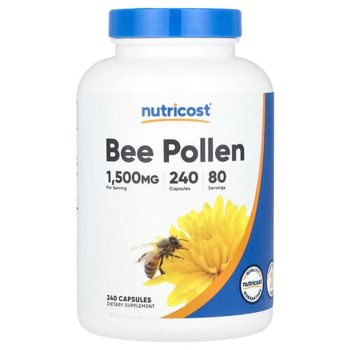 Nutricost, Bee Pollen, 240 Capsules (500 mg per Capsule)