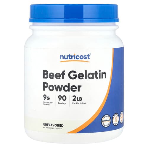 Nutricost, Beef Gelatin Powder, Unflavored, 32.4 oz (907 g)