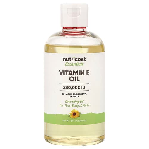 Nutricost, Essentials, Vitamin E Oil, 8 fl oz (240 ml)