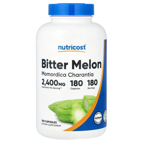 Nutricost, Bitter Melon, 180 Capsules (600 mg per Capsule)