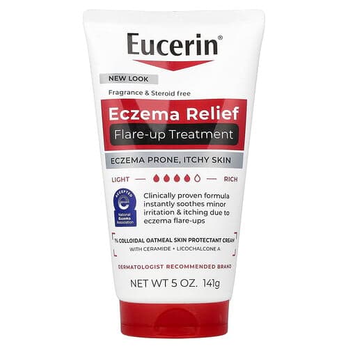 Eucerin, Eczema Relief Flare-Up Treatment, Fragrance Free, 5 oz (141 g)