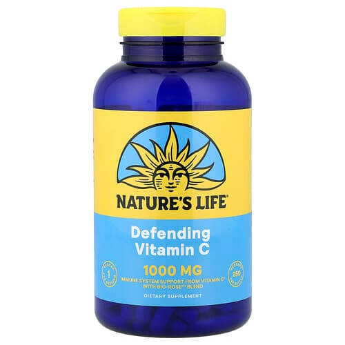 Nature's Life, Defending Vitamin C with Bio-Rose™ Blend, 250 VegCaps