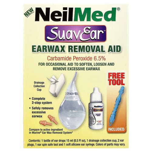 NeilMed, SuavEar®, Earwax Removal Aid, 6 Pieces
