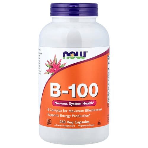 NOW Foods, B-100, 250 Veg Capsules