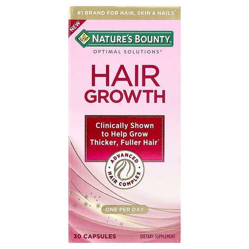 Nature's Bounty, Optimal Solutions®, Hair Growth, 30 Capsules