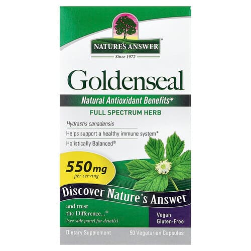 Nature's Answer, Goldenseal, 550 mg, 50 Vegetarian Capsules