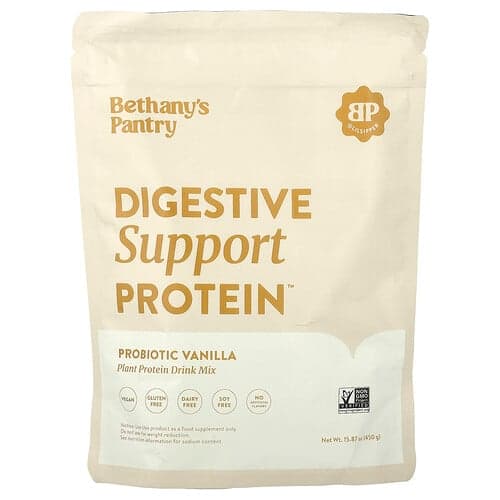 Nuzest, Bethany's Pantry, Digestive Support Protein™, Probiotic Vanilla, 15.87 oz (450 g)