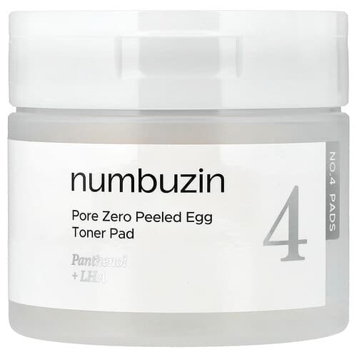 Numbuzin, No.4 Pore Zero Peeled Egg Toner Pad, 70 Pads, 6.42 fl oz (190 ml)