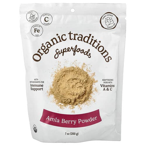 Organic Traditions, Superfoods, Amla Berry Powder, 7 oz (200 g)