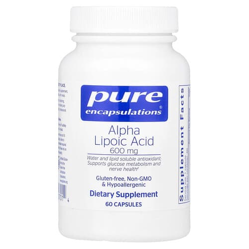 Pure Encapsulations, Alpha Lipoic Acid, 600 mg, 60 Capsules