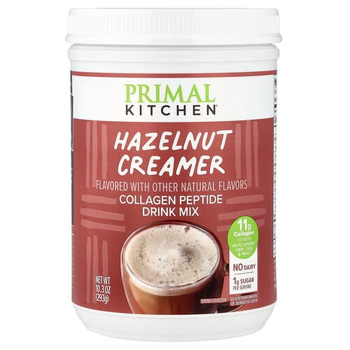 Primal Kitchen, Collagen Peptide Drink Mix, Hazelnut Creamer, 10.3 oz (293 g)