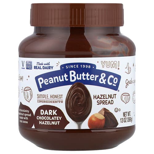 Peanut Butter & Co., Hazelnut Spread, Dark Chocolatey Hazelnut, 13 oz (369 g)
